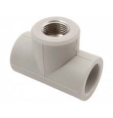 Тройник ПП комб. вн. 25х1/2", сер. FV Plast