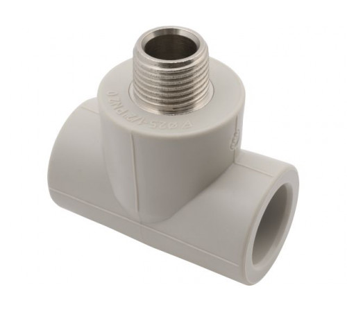 Тройник ПП комб. нар. 25х1/2", сер. FV Plast