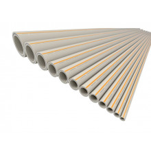 Труба ПП базальтоволокно 25x3,5 SDR 7,4/S3,2, PN28 сер. 2м, FV Plast