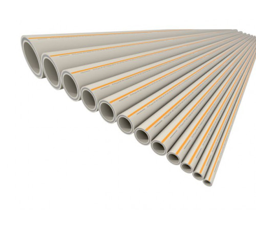 Труба ПП базальтоволокно 25x3,5 SDR 7,4/S3,2, PN28 сер. 2м, FV Plast