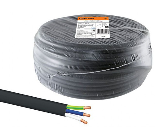 Кабель ВВГ-Пнг(A)-LS 3х2,5 (бухта 100м) Ч TDM