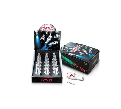 Адаптер-удлинитель 1/2"х1/2" с подсветкой  (15шт, цветной Display-Box) TOPTUL (CAED1616)