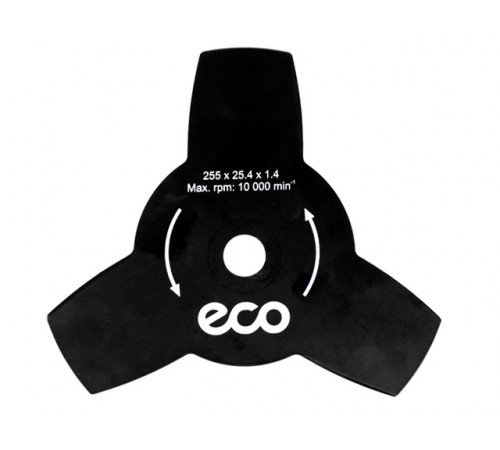 Нож для мотокосы 3 зуб. 255х1.4х25.4 мм ECO