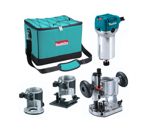 Фрезер кромочный MAKITA RT 0700 CX2 + аксессуары в сумке