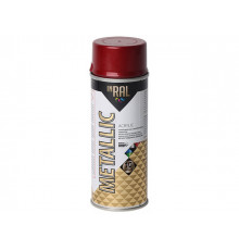 Лак на акриловой основе красный INRAL METALLIC SPRAY 400мл