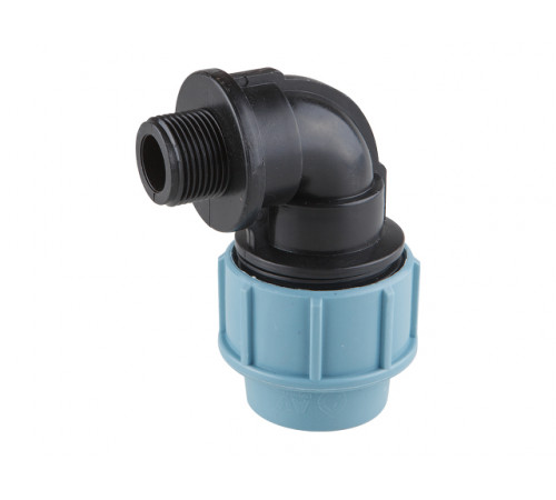Колено ПЭ 25 х 3/4" нар., AV Engineering