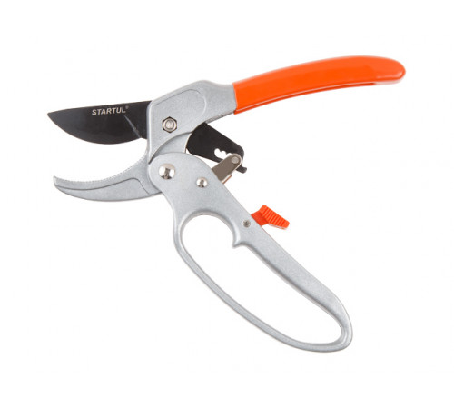 Секатор контактный с храповым механизмом STARTUL GARDEN (ST6093-07)
