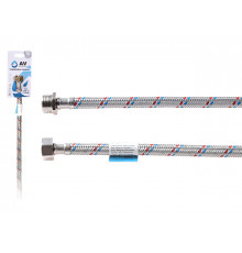 Подводка гибкая, SUS, гайка 1/2" - штуцер 1/2" 100см AV Engineering