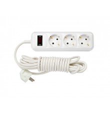Удлинитель бытовой 3,5м (3 роз., 2.5кВт, с/з, ПВС 3х0,75) Bylectrica