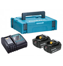 Комплект аккумулятор LXT 18.0 В BL1860B 2 шт. + зарядное устройство DC18RC в кейсе