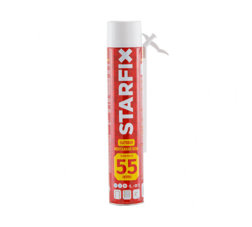 Пена монтажная бытовая всесезонная STARFIX Foam 55 (750мл)
